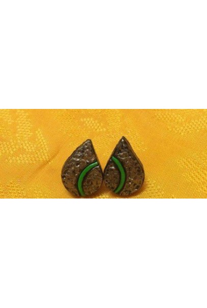 Handpainted Terracotta Jewellery – Ear rings Handpainted Terracotta Jewellery – Ear rings